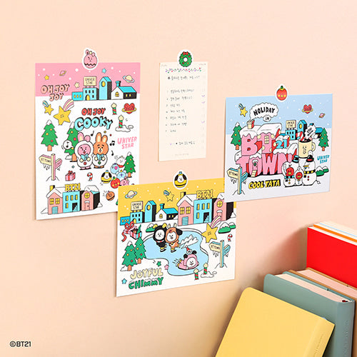 BT Town Holiday Postcard Set