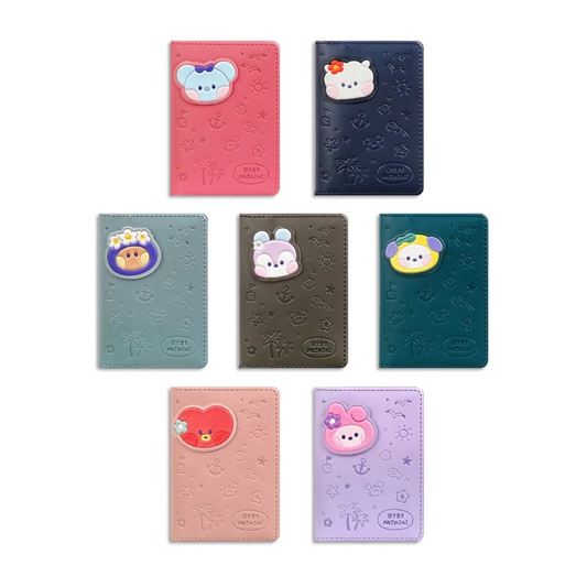 BT21 minini LEATHER PATCH CARD CASE [VACANCE]