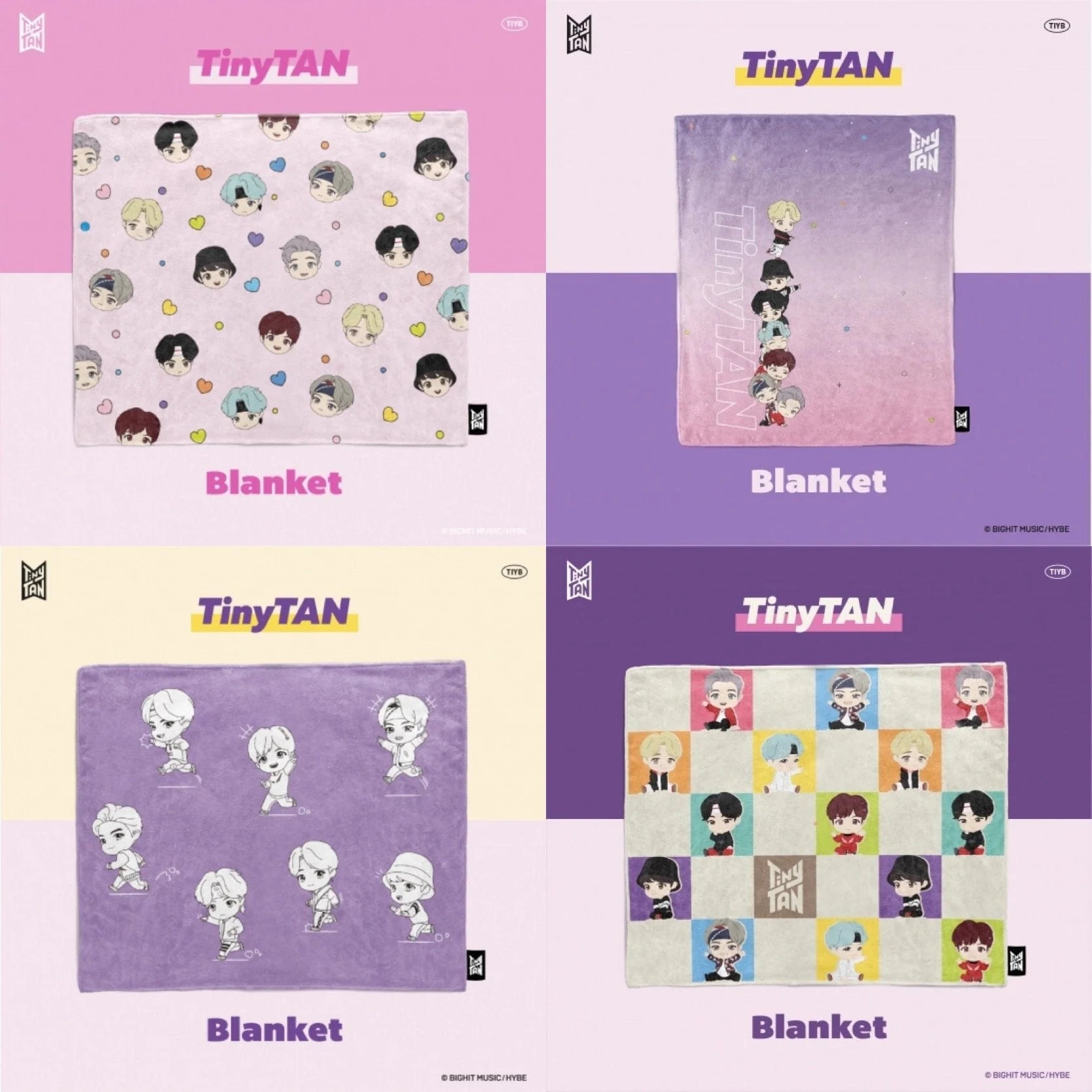 TinyTAN Official Licensed Blanket