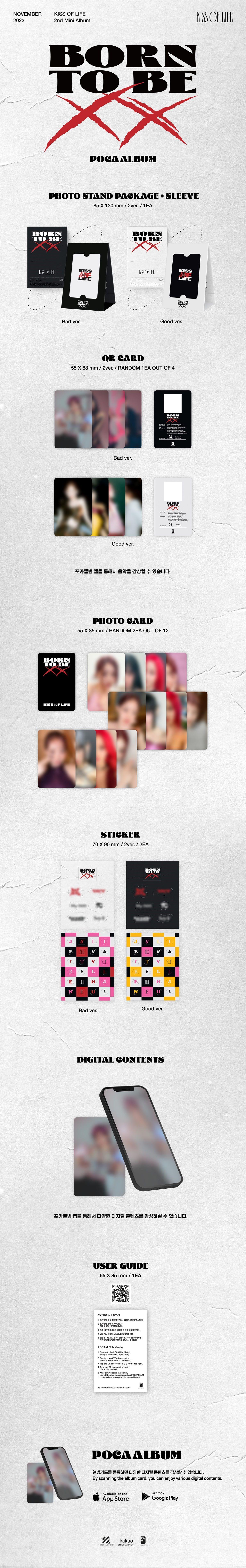 KISS OF LIFE 2nd Mini Album - Born to be XX (Poca Album)