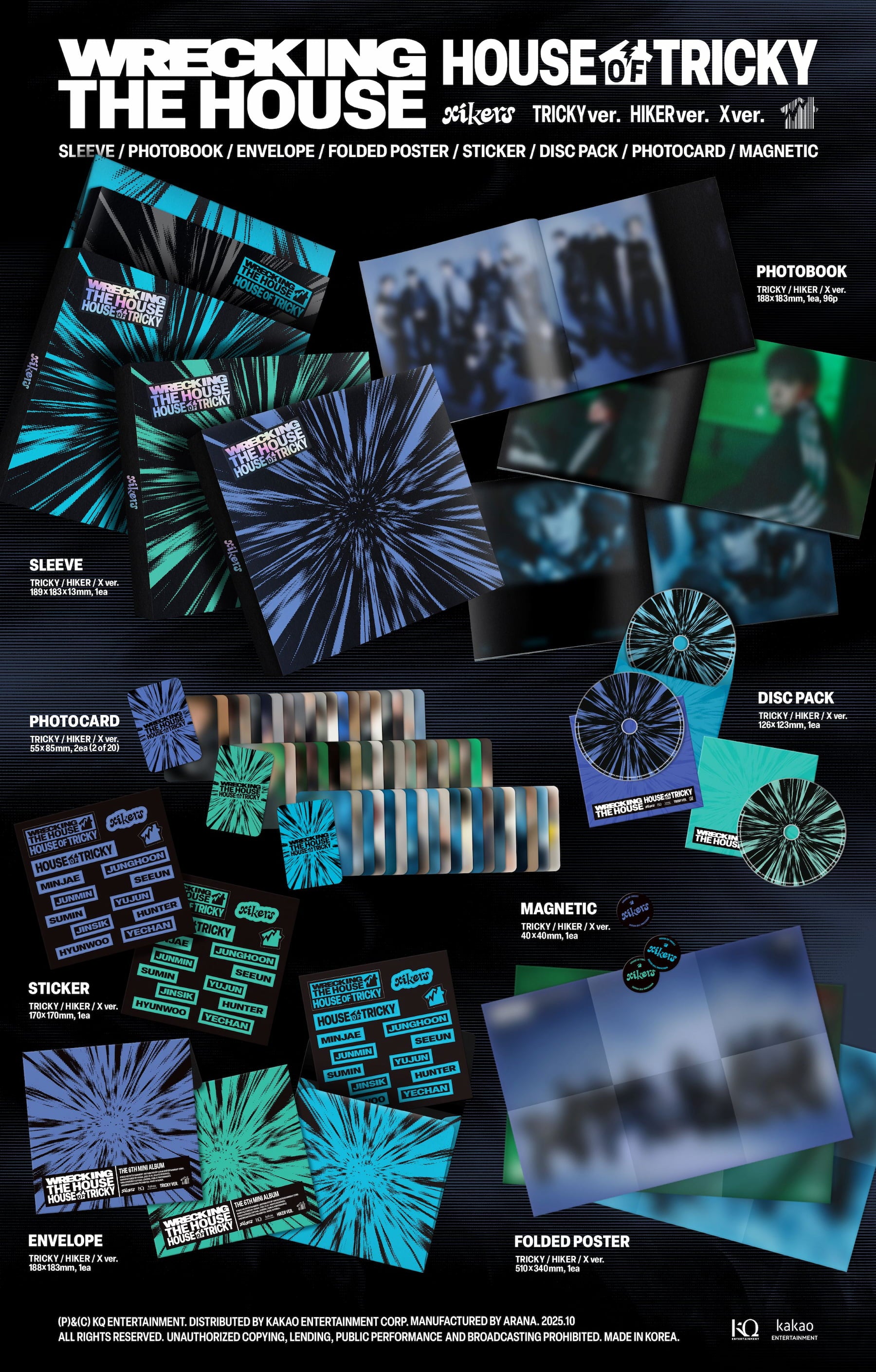 xikers 6TH MINI ALBUM [HOUSE OF TRICKY : WRECKING THE HOUSE