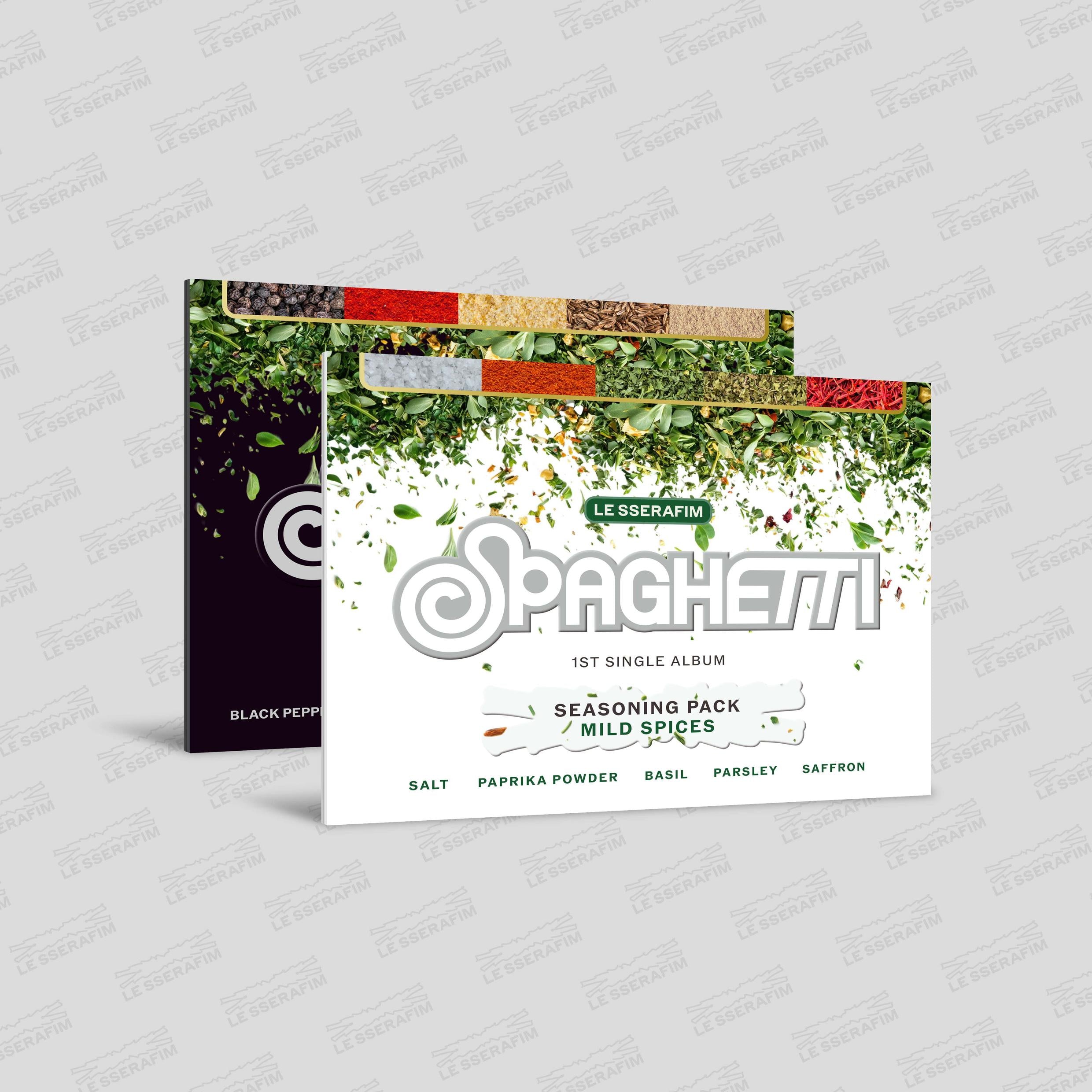 LE SSERAFIM 1st Single Album 'SPAGHETTI' (Weverse Albums ver.)