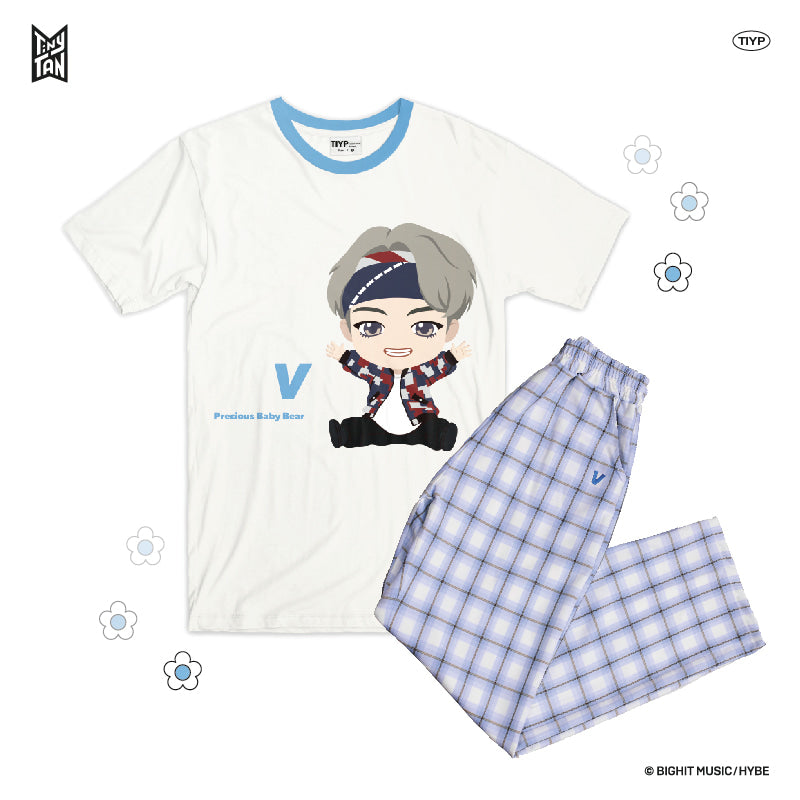 TinyTAN Checked Pattern Loungewear by TIYP - V
