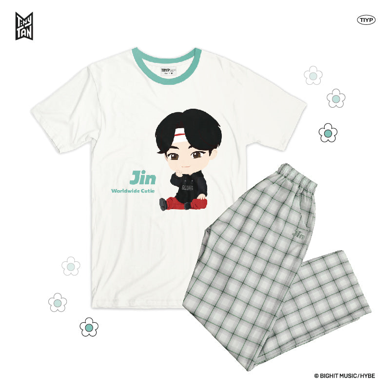 TinyTAN Checked Pattern Loungewear by TIYP - Jin