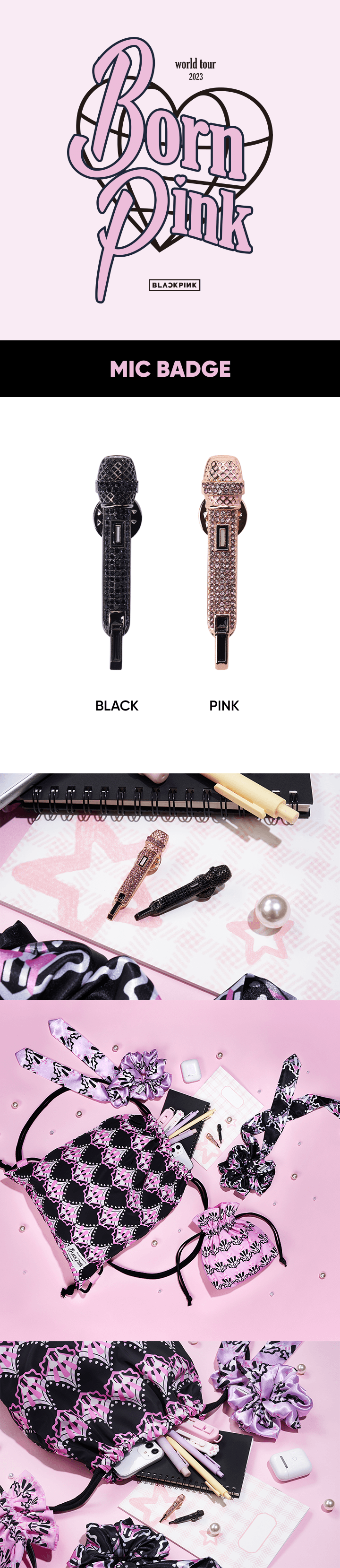 BLACKPINK MIC BADGE