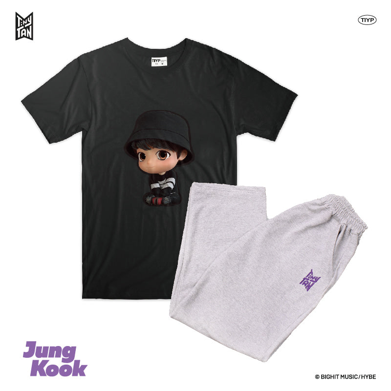 TinyTAN 3D Black Loungewear by TIYP - Jung Kook