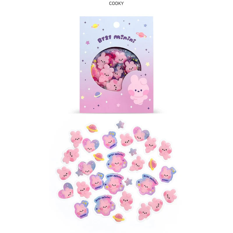 BT21 minini FLAKE STICKER PACK