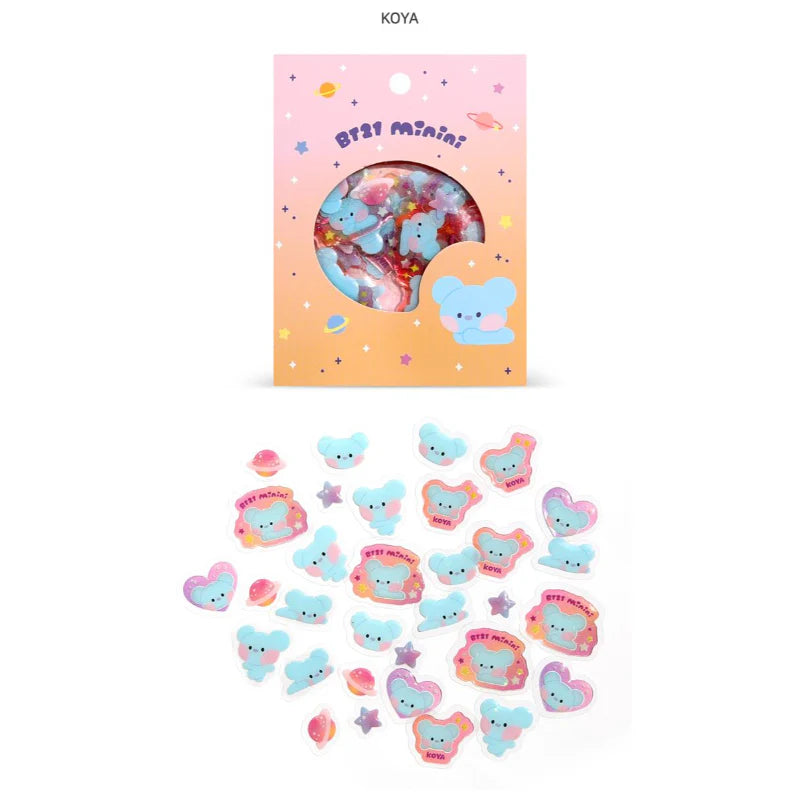 BT21 minini FLAKE STICKER PACK