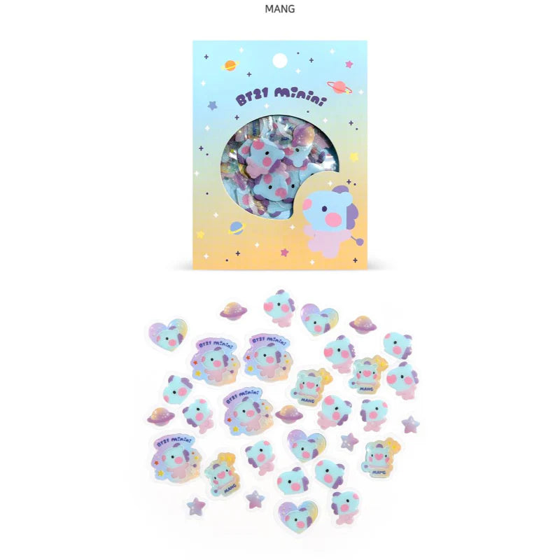 BT21 minini FLAKE STICKER PACK
