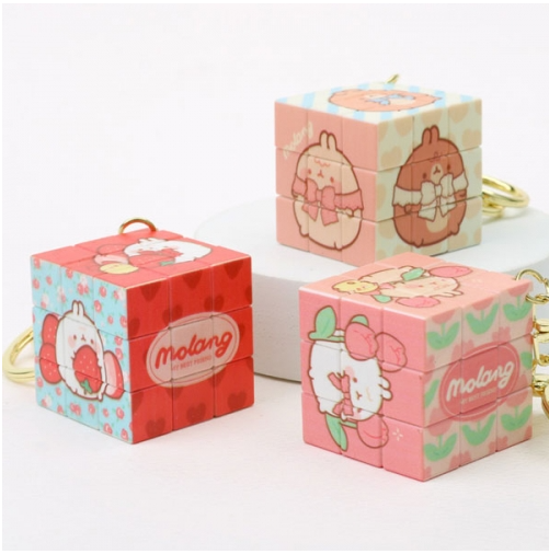 Molang Mini Cube Keyring