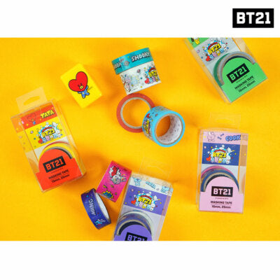 BT21 Masking Tape 15mm 30mm Set