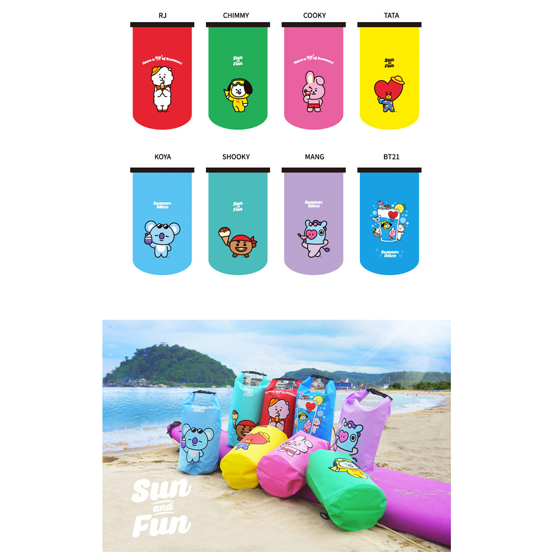 BT21 Sunset Beach PVC Tote