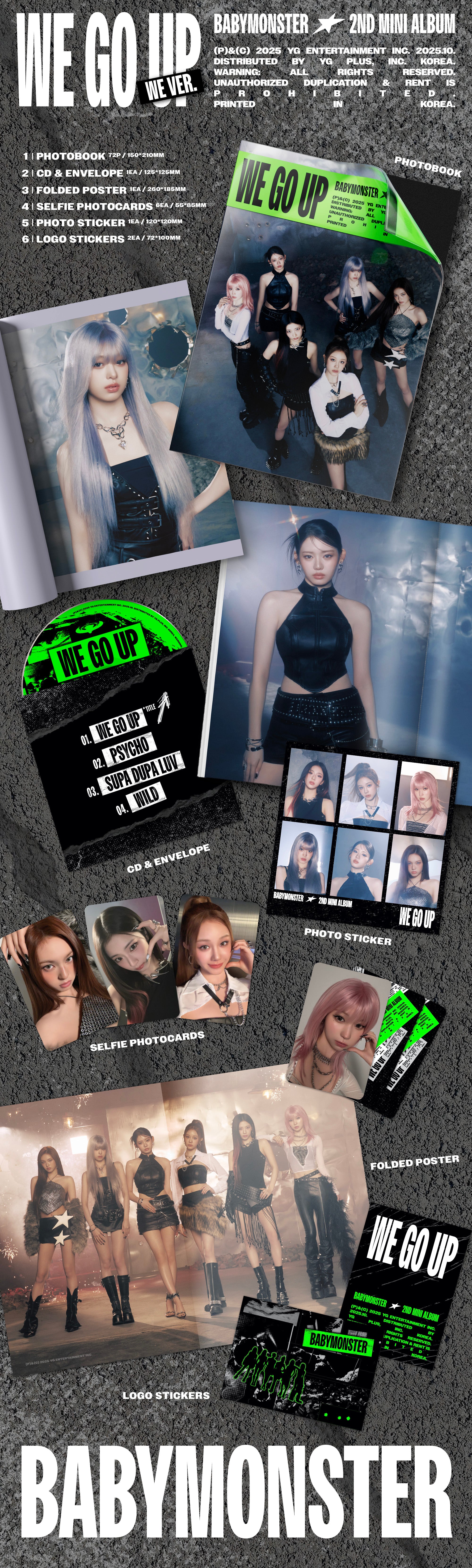 [PRE-ORDER] BABYMONSTER 2nd MINI ALBUM [WE GO UP]