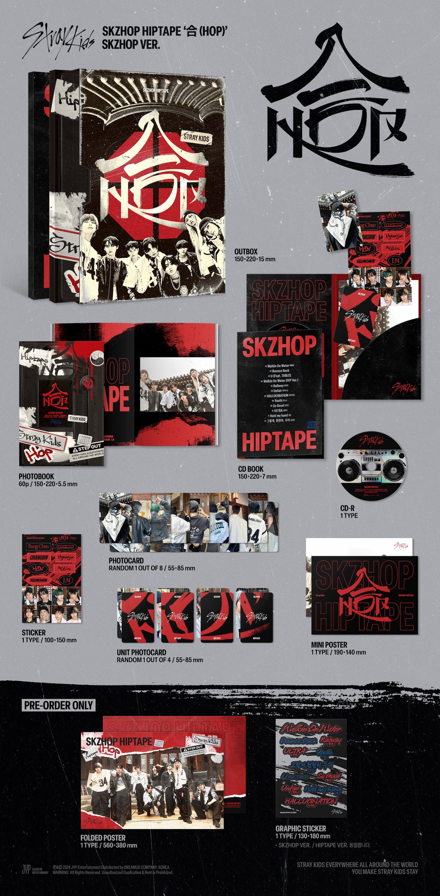 Stray Kids - [HOP] (SKZHOP ver.) (red)