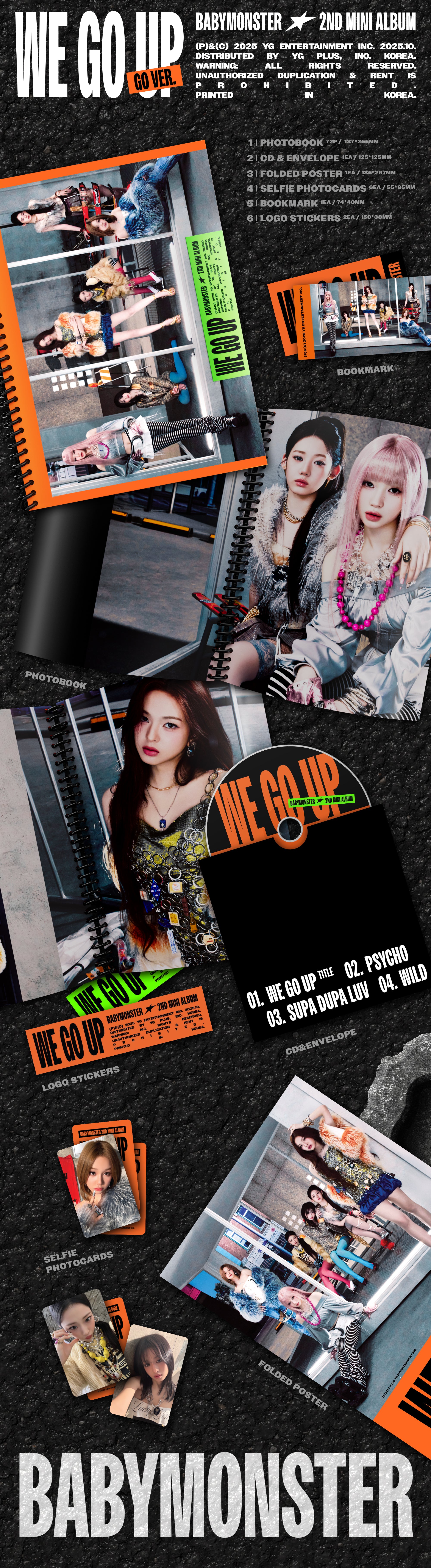 [PRE-ORDER] BABYMONSTER 2nd MINI ALBUM [WE GO UP]