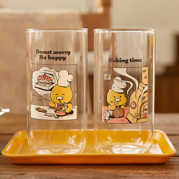 Kakao Friends Baking Time Heat-Resistant Glass Cup 2P SET-Choonsik