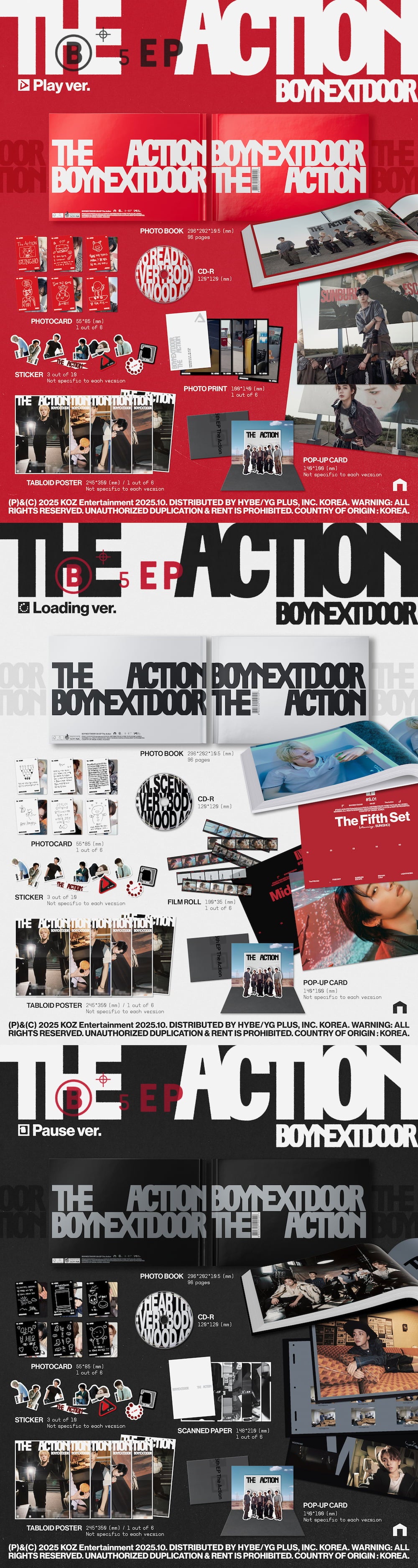 [PRE-ORDER] BOYNEXTDOOR 5th EP [The Action]