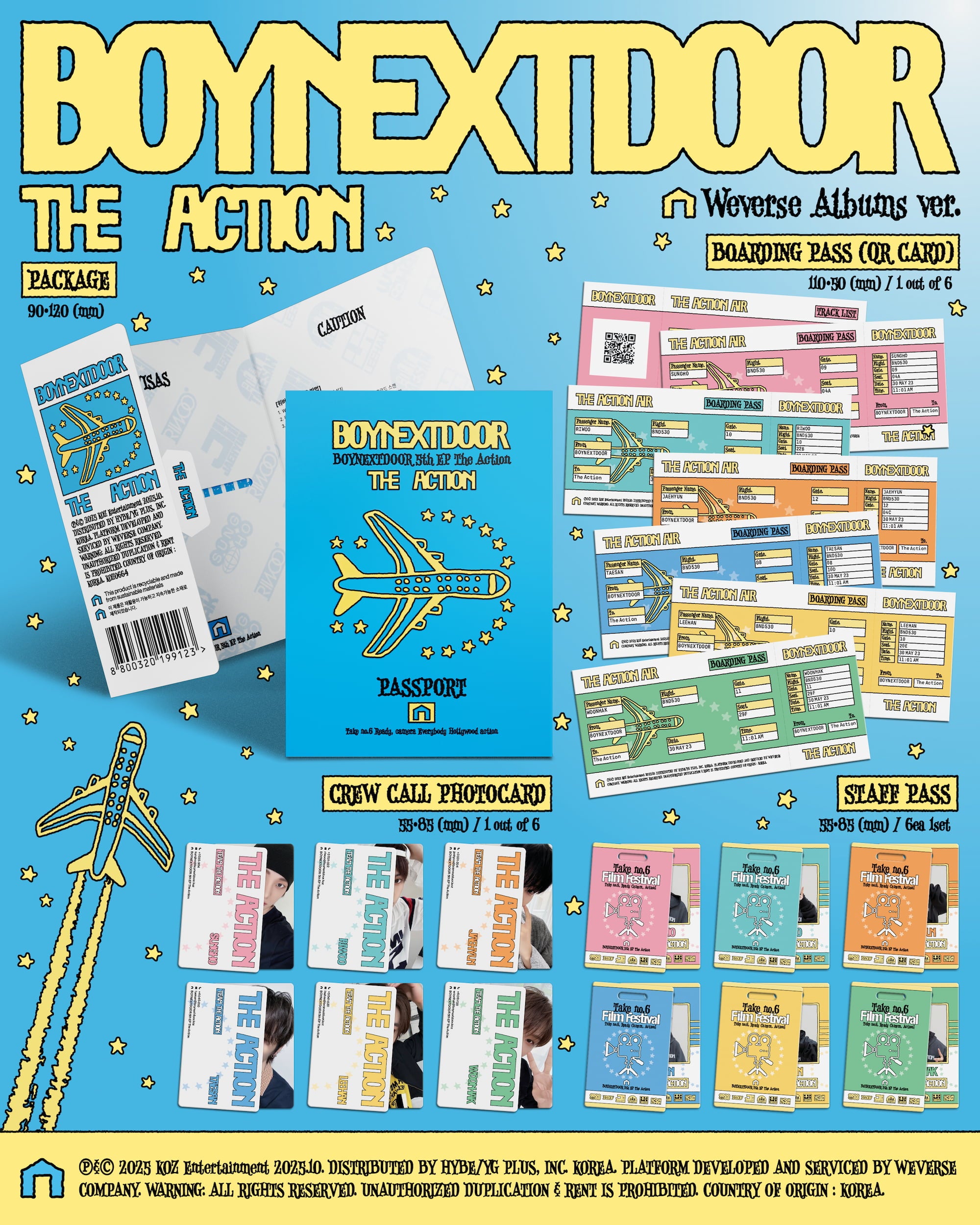 [PRE-ORDER] BOYNEXTDOOR 5th EP [The Action] (Weverse Albums ver.)