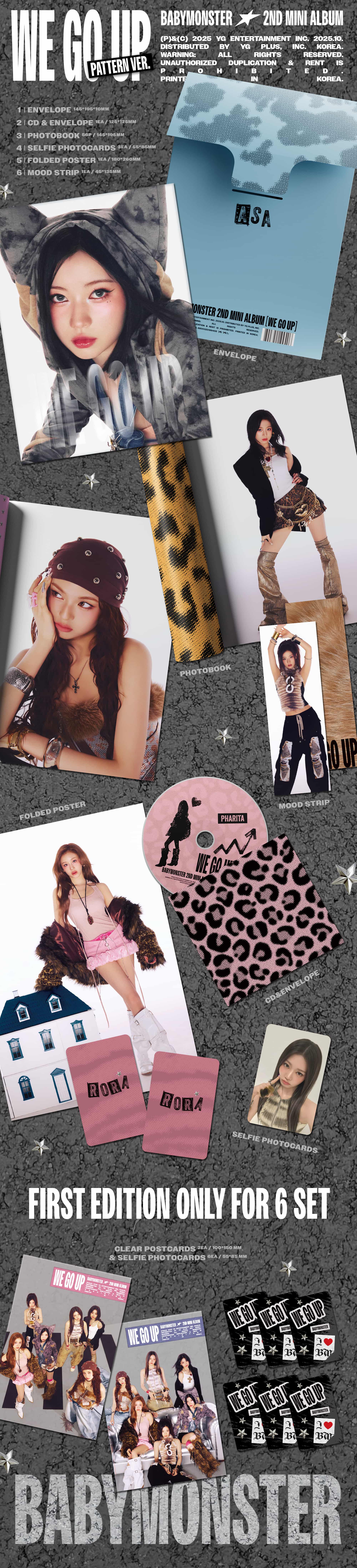 [PRE-ORDER] BABYMONSTER 2nd MINI ALBUM [WE GO UP] PATTERN Ver.