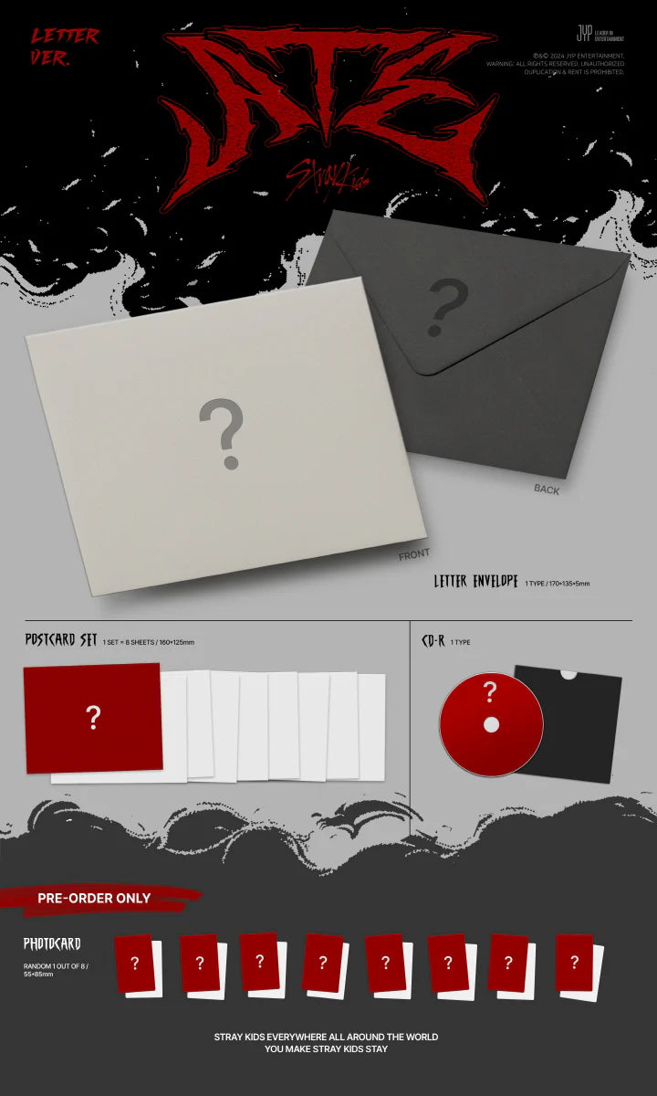 [PRE-ORDER] Stray Kids - 9th Mini Album [ATE] (Letter ver.)