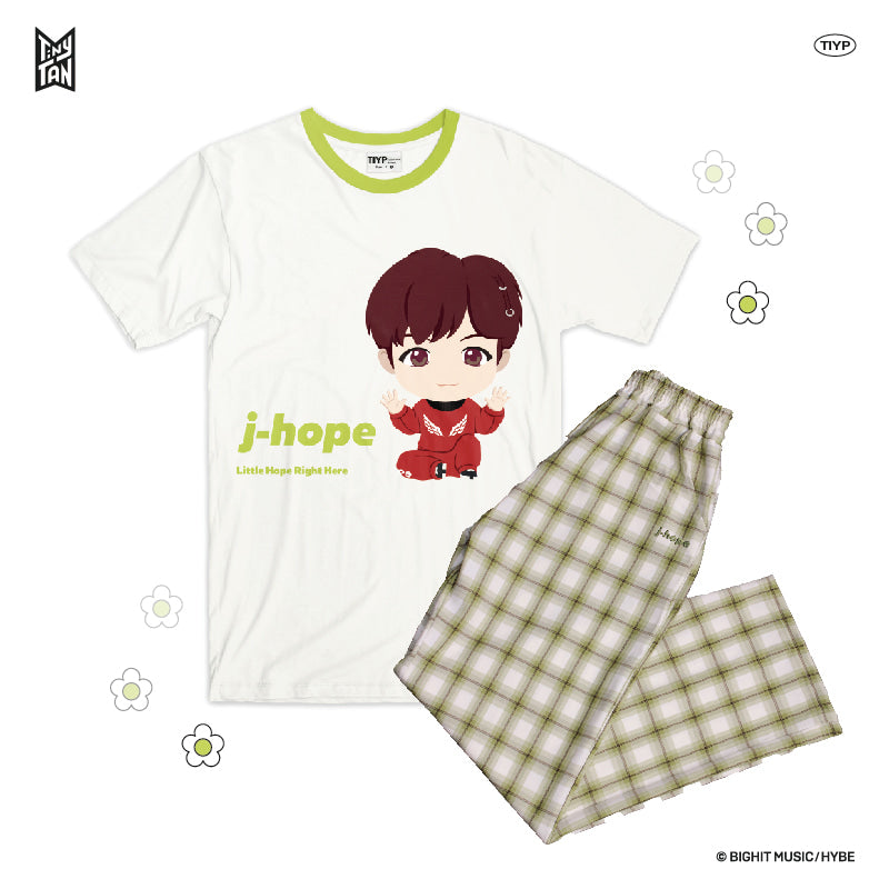 TinyTAN Checked Pattern Loungewear by TIYP - J-hope