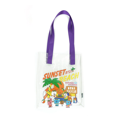 BT21 SUNSET BEACH PVC TOTE