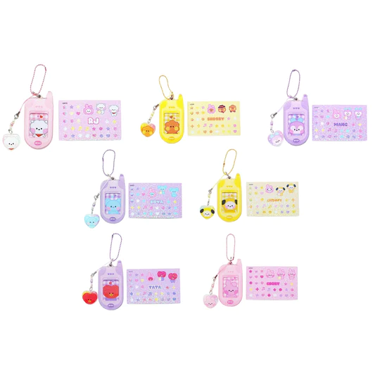 BT21 minini RETRO PHONE KEYRING