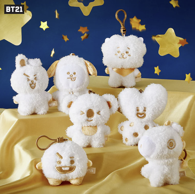 BT21_SPARKLY TATTON PLUSH KEYCHAIN