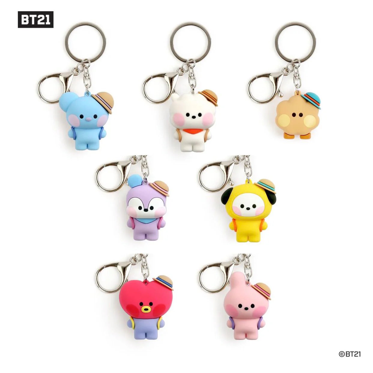 BT21 PICNIC FIGURE KEYRING