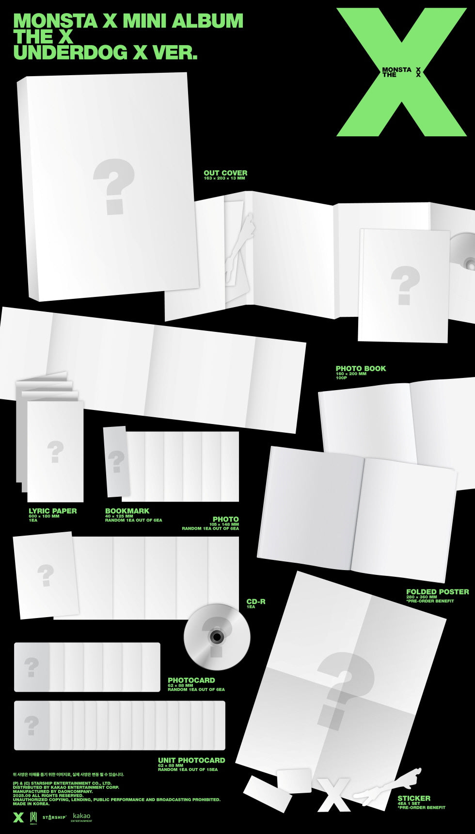 [Pre-Order] MONSTA X 13TH MINI ALBUM [THE X]