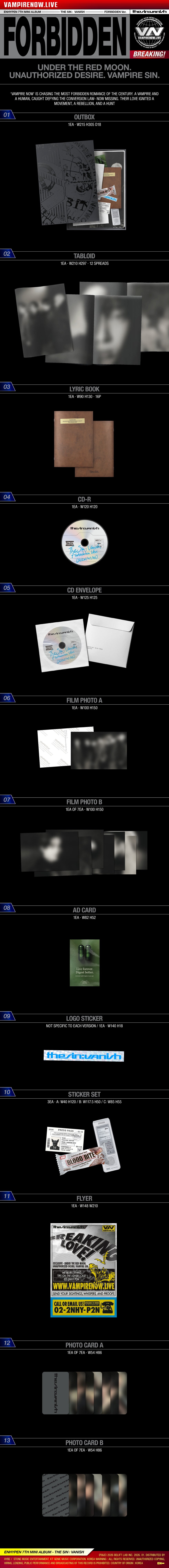 [PRE-ORDER] ENHYPEN [THE SIN : VANISH]