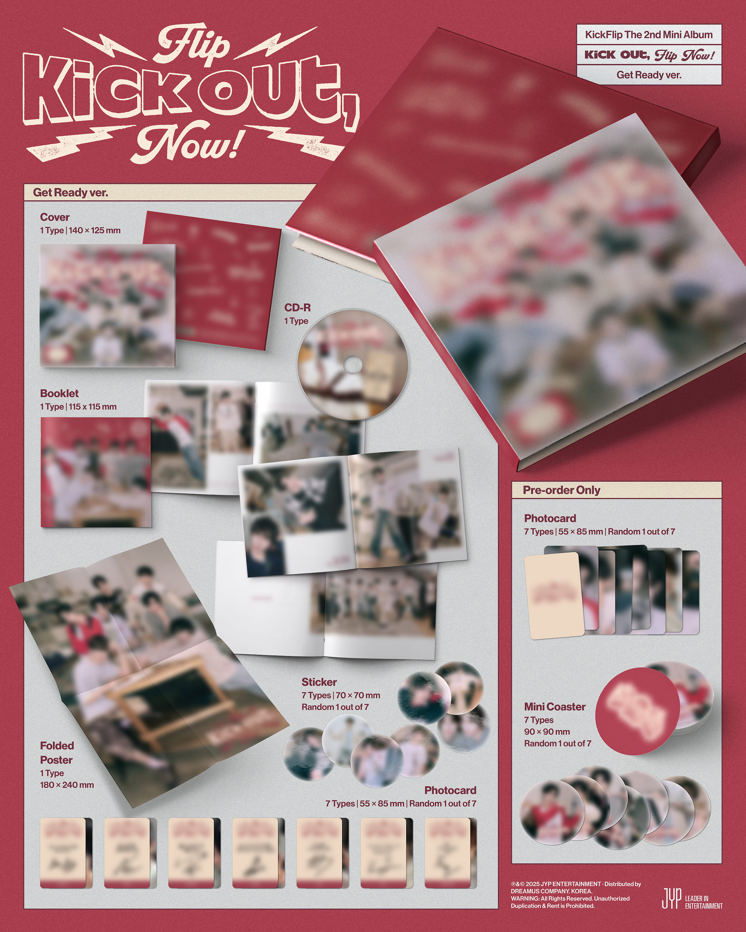 Kick Flip 2nd Mini Album [Kick Out, Flip Now!] (Digipack)