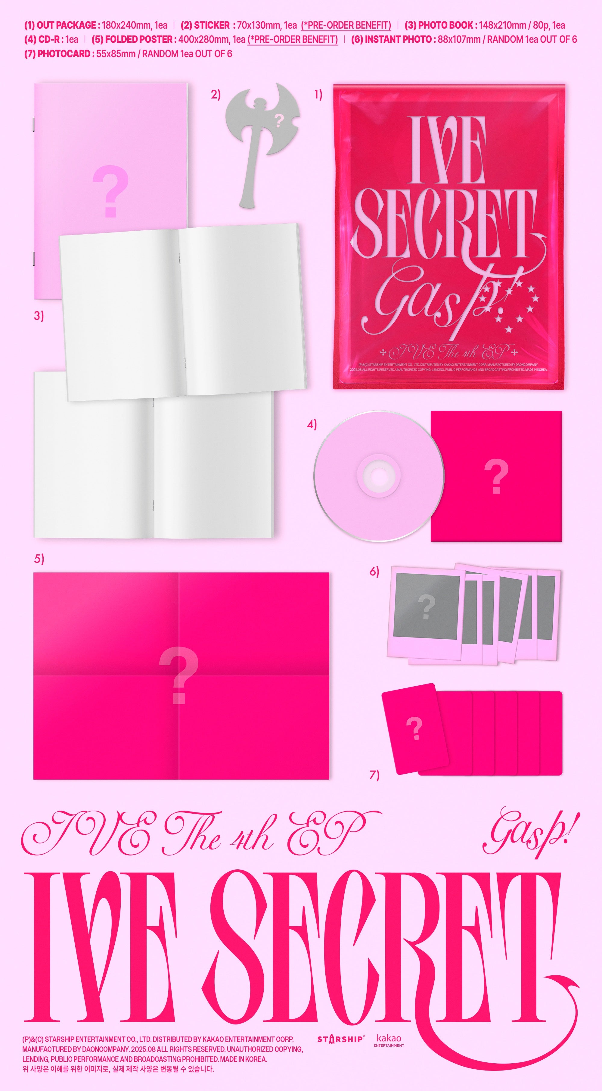 [Pre-Order] IVE THE 4th EP [IVE SECRET]