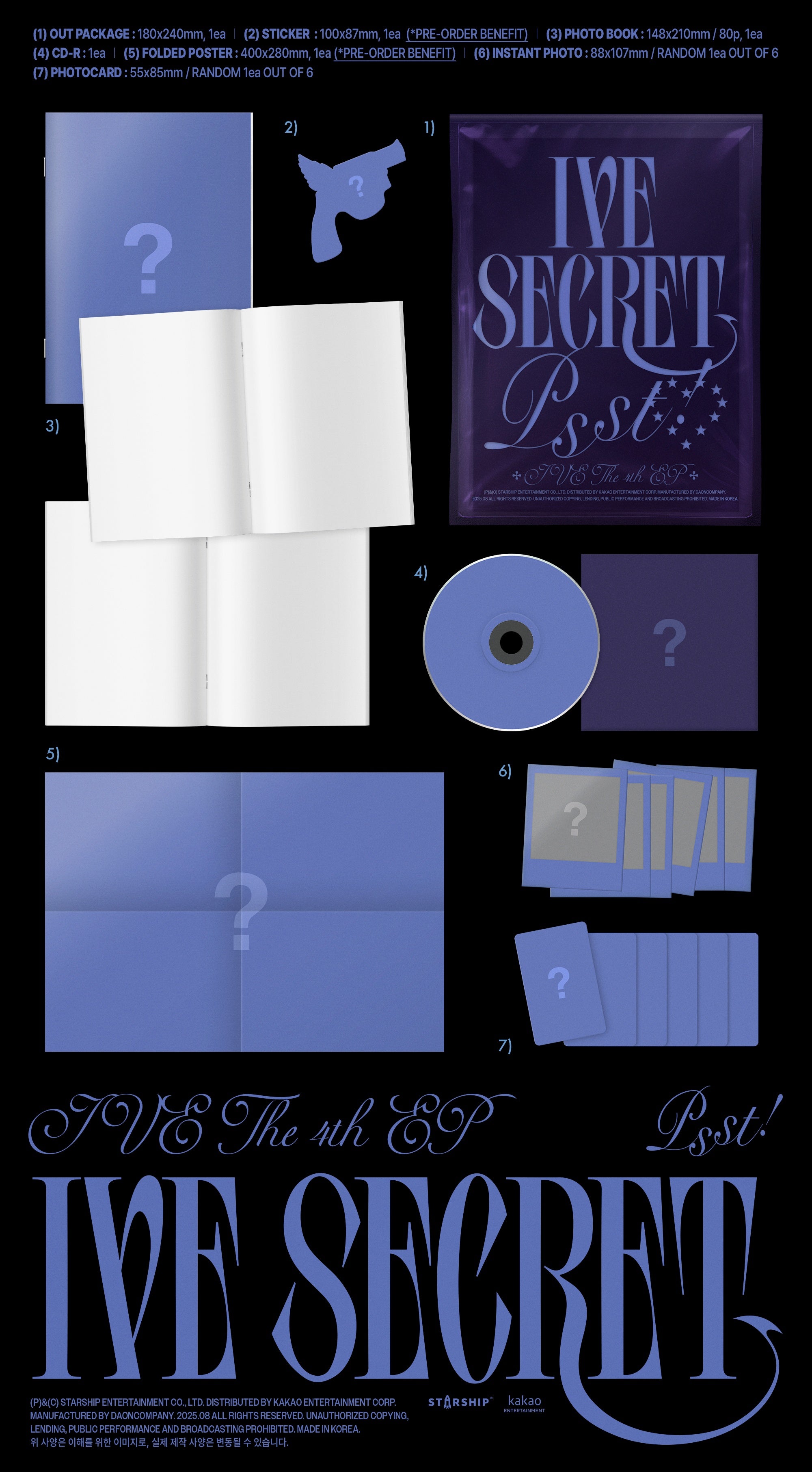[Pre-Order] IVE THE 4th EP [IVE SECRET]