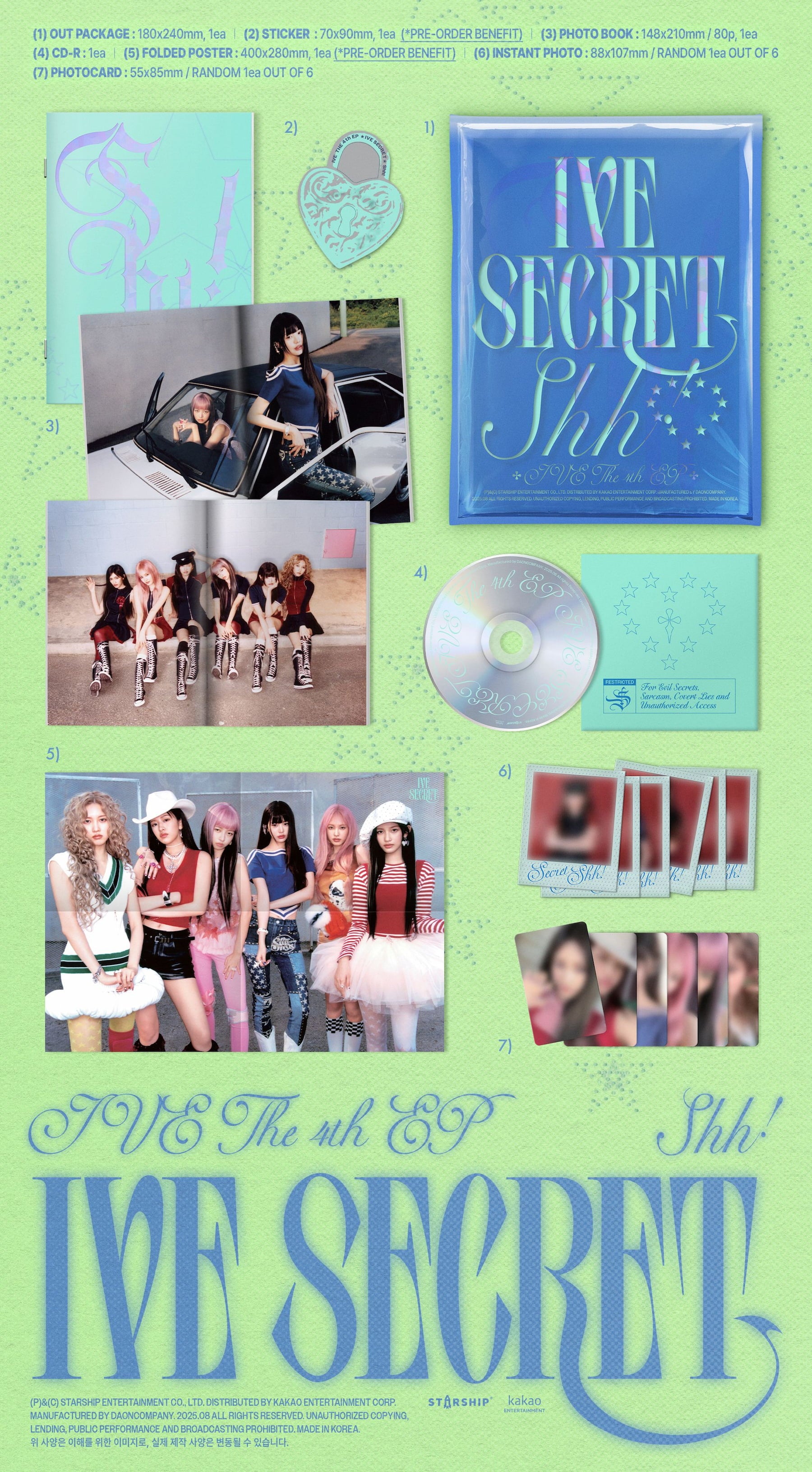 アイドル IVE SECRET IVE - IVE SECRET [4th EP Album - Digipack Ver.] - K PLACE