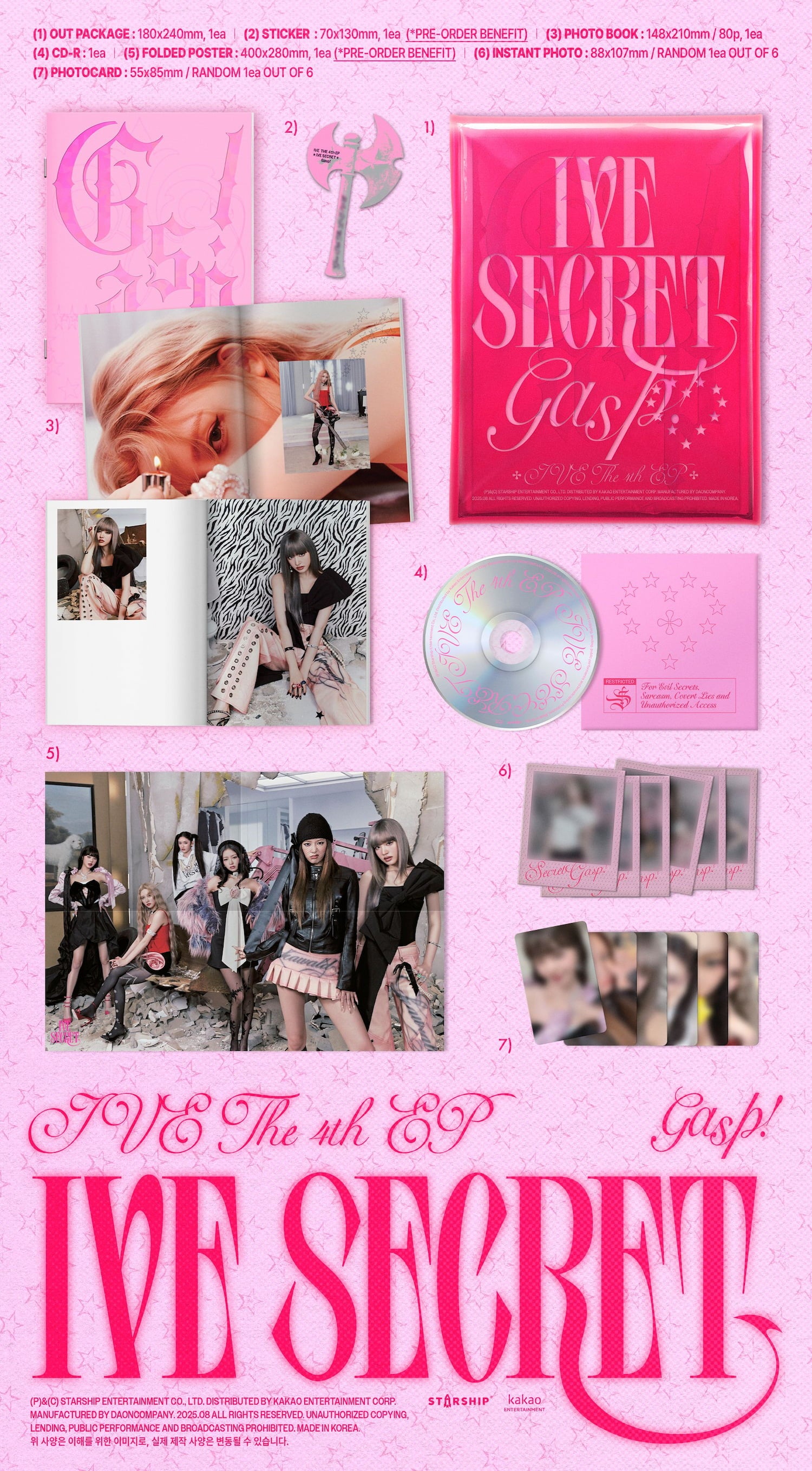 アイドル IVE SECRET IVE - IVE SECRET [4th EP Album - Digipack Ver.] - K PLACE