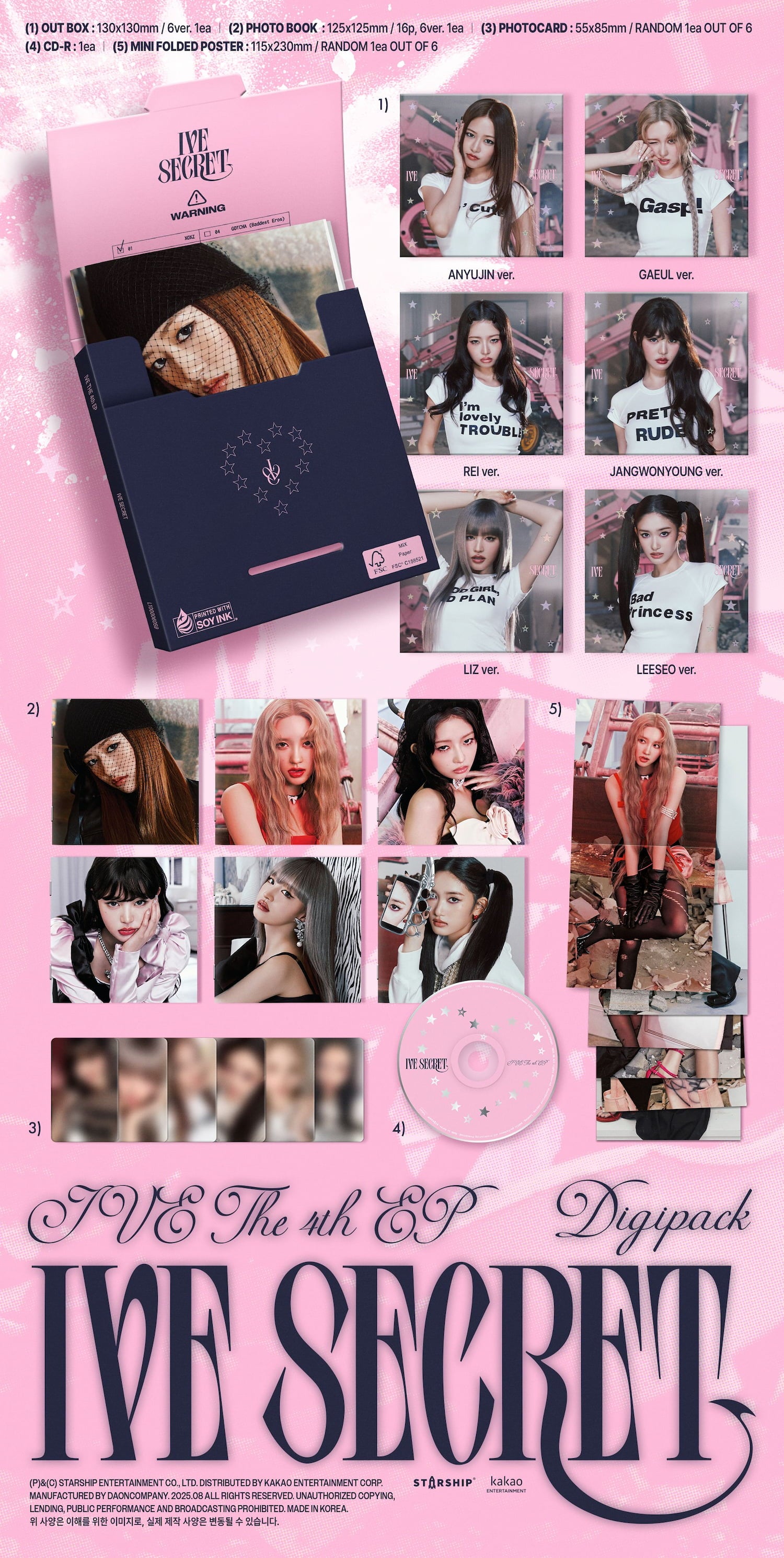 IVE THE 4th EP [IVE SECRET] (Digipack Ver.)