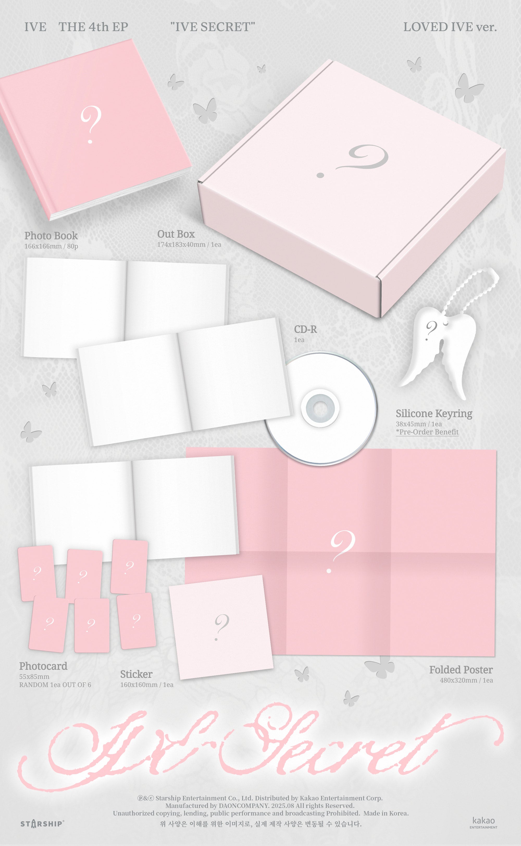 [Pre-Order] IVE THE 4th EP [IVE SECRET] (LOVED IVE ver.) (Limited Edition)