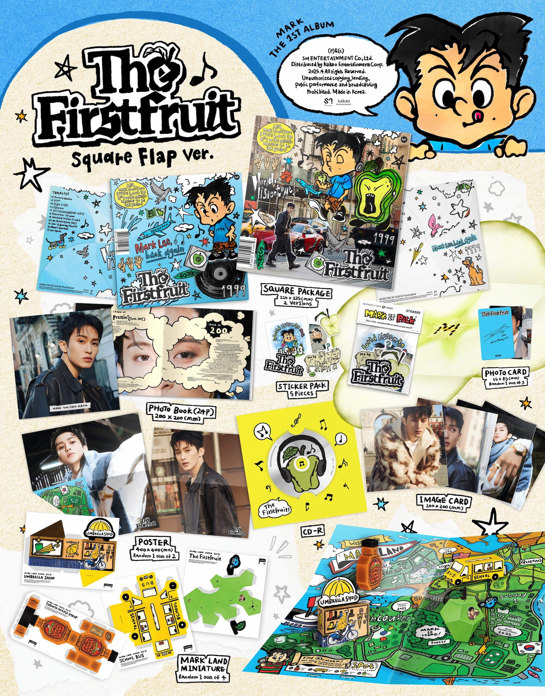 MARK 1st Full Album [The Firstfruit] (Square flap Ver.)