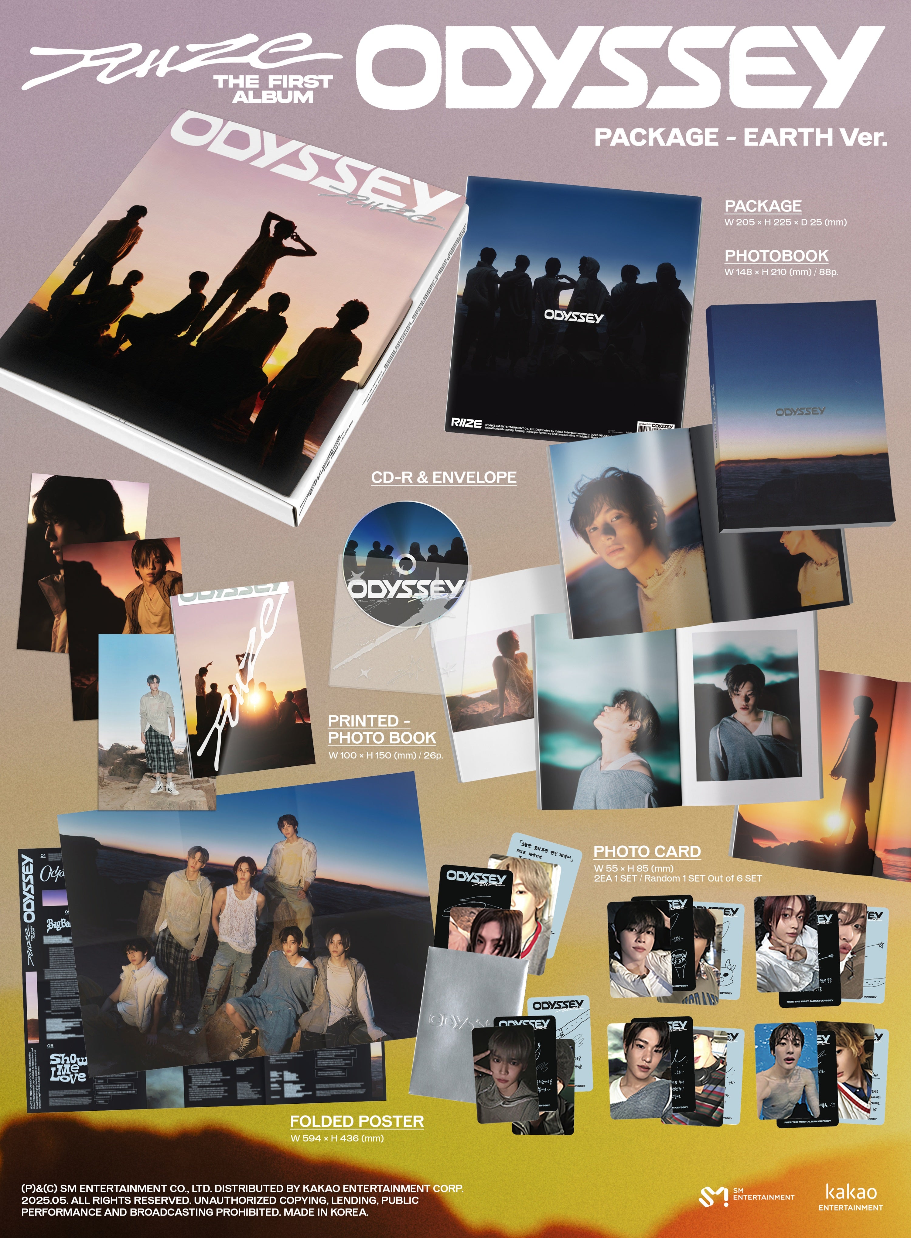 RIIZE 1st Full Album [ODYSSEY] (PACKAGE Ver.)
