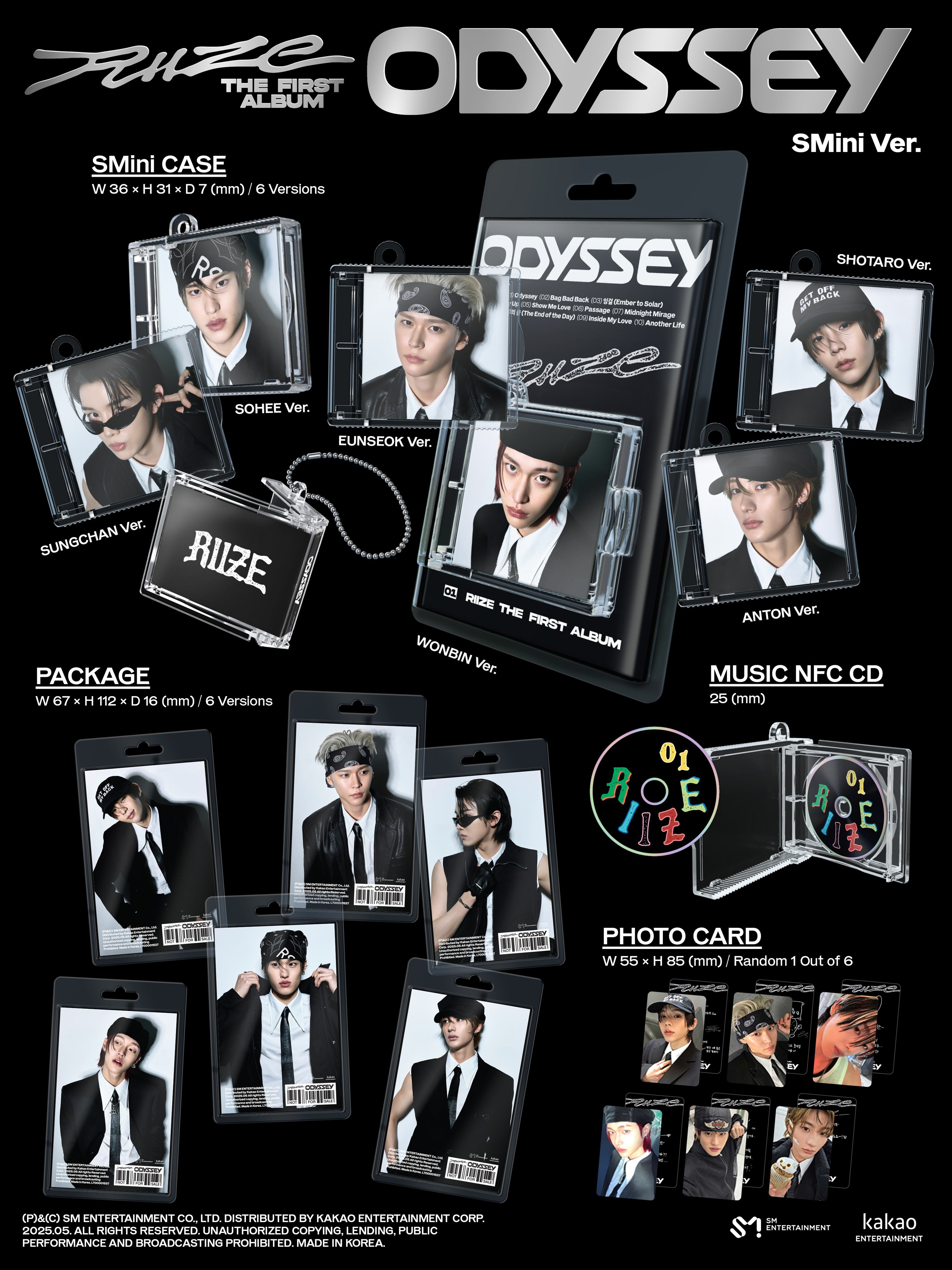 RIIZE 1st Full Album [ODYSSEY] (SMini Ver.) (Smart Album)