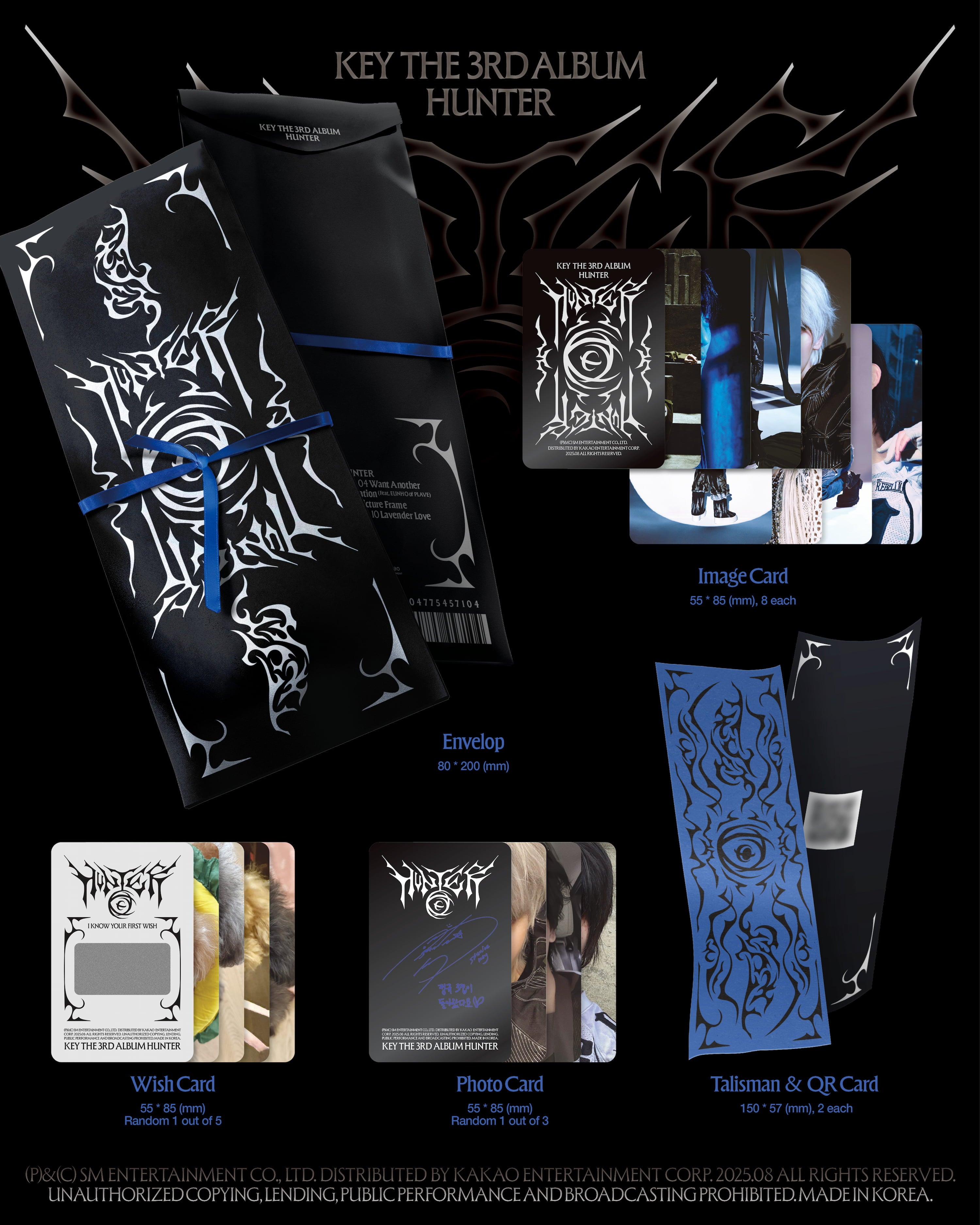 KEY 3rd Full Album [HUNTER] (Talisman Ver.)(Smart Album)