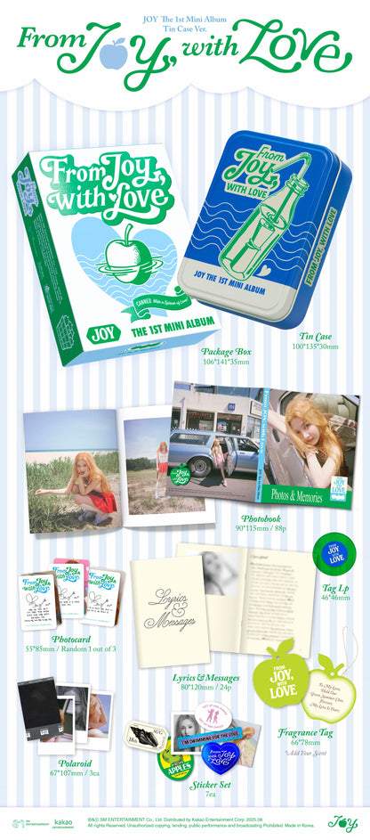 JOY 1st Mini Album [From JOY, with Love] (Tin Case Ver.)(Smart Album)