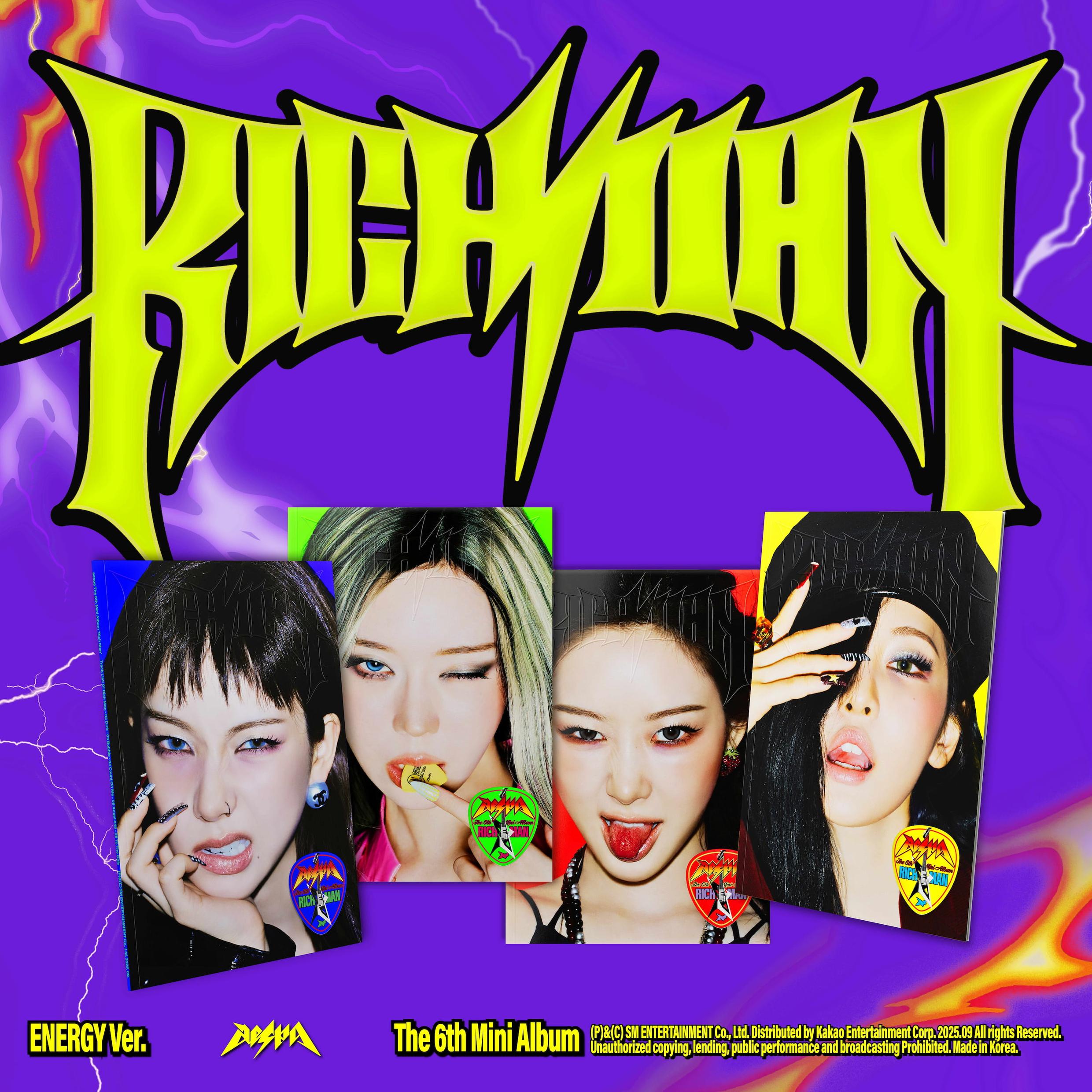 [Pre-Order] aespa 6th Mini Album [Rich Man] (ENERGY Ver.)