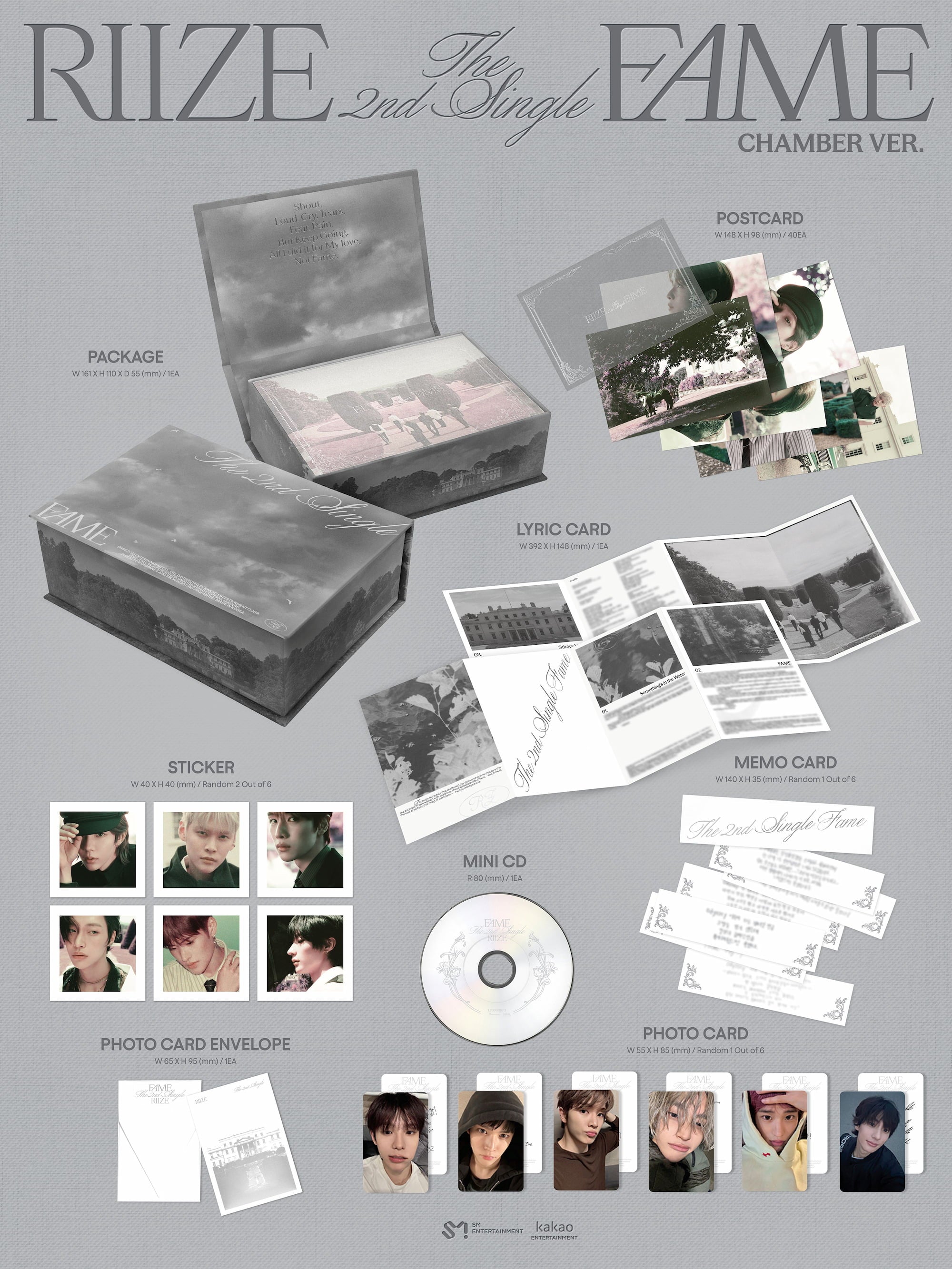 RIIZE 2nd Single Album [Fame] (Chamber Ver.)