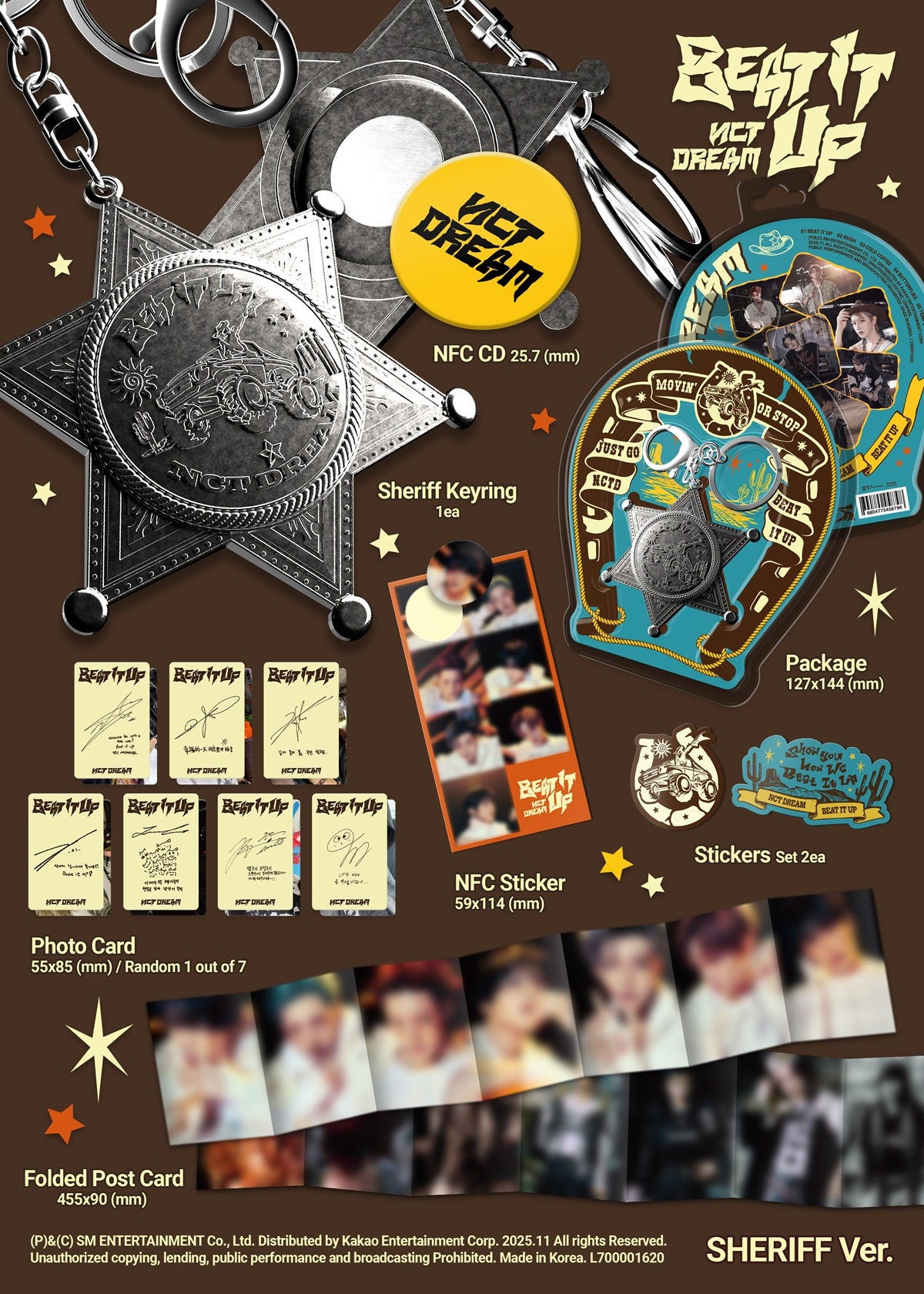 NCT DREAM 6th Mini Album [Beat It Up] (Sheriff Ver.)(Smart Album)