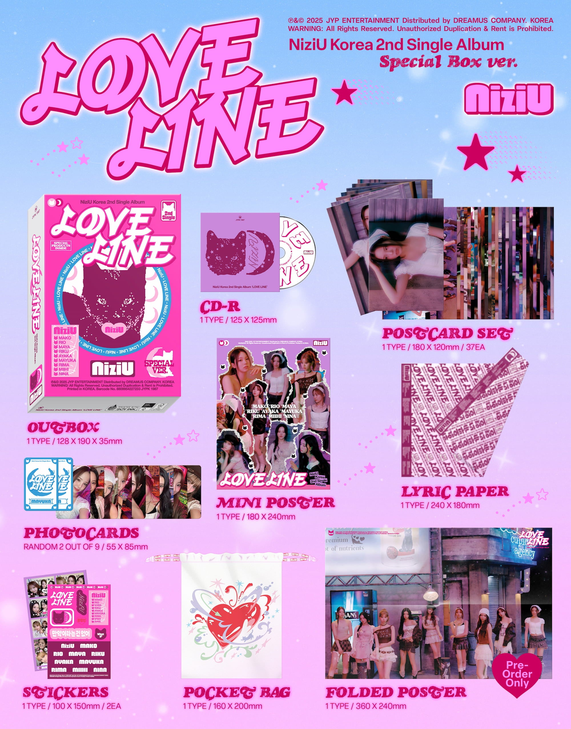 NIZIU - [LOVE LINE] 2nd Single Album SPECIAL BOX Version