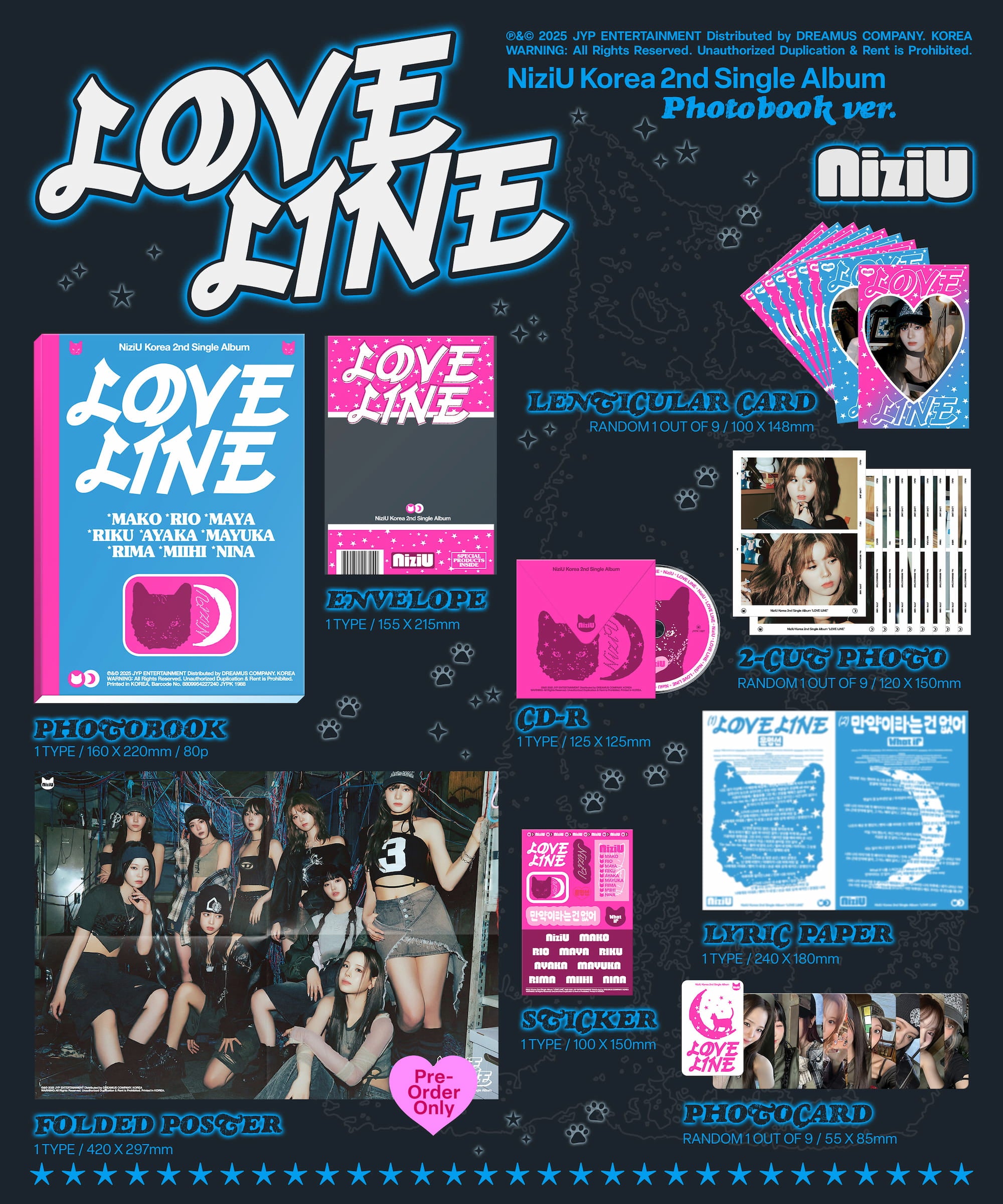 NIZIU - [LOVE LINE] 2nd Single Album PHOTOBOOK Version