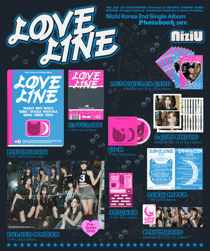 NIZIU - [LOVE LINE] 2nd Single Album PHOTOBOOK Version