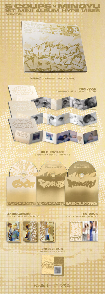 [Pre-Order] S.COUPS X MINGYU 1st Mini Album ‘HYPE VIBES’ COMPACT Ver.